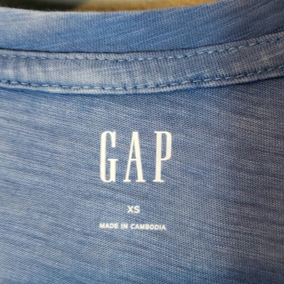 Gap Slub Tank XS Heathered Blue New - Picture 5 of 7